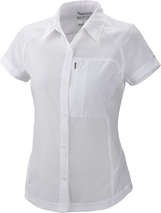 bol.com | Columbia Silver Ridge Short Sleeve Shirt - dames - blouse korte  mouwen - maat S - wit