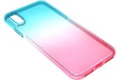 Blauwrood siliconen hoesje Geschikt voor iPhone XS Max