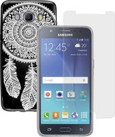 MP Case glasfolie tempered screen protector gehard glas voor Samsung Galaxy J5 2016 + Gratis Spring design TPU case hoesje voor Samsung Galaxy J5 2016