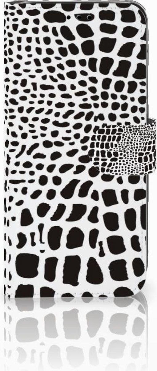 Huawei P20 Lite Telefoonhoesje met Pasjes Slangenprint