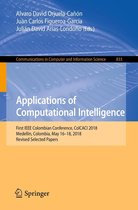 Communications in Computer and Information Science 833 - Applications of Computational Intelligence
