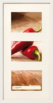 Walther Peppers - Fotolijst - Fotoformaat 3X 10x15 cm - Wit