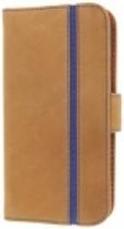 Valenta Booklet Stripe Galaxy S4 case - vintage cognac