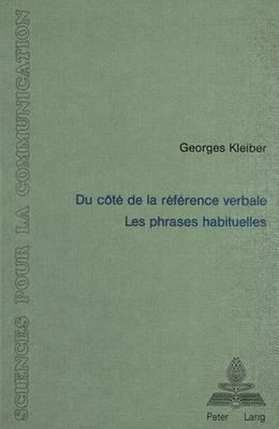Du côté de la référence verbale - cover
