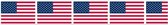 Amerikaanse vlag markeerlint 6 meter