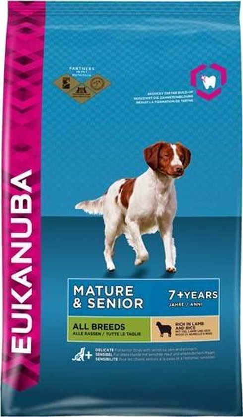 Eukanuba Dog Mature & Senior - All Breeds - Lam/Rijst - Hondenvoer - 2.5 kg
