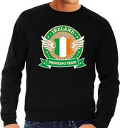 Zwart Ireland drinking team sweater heren L