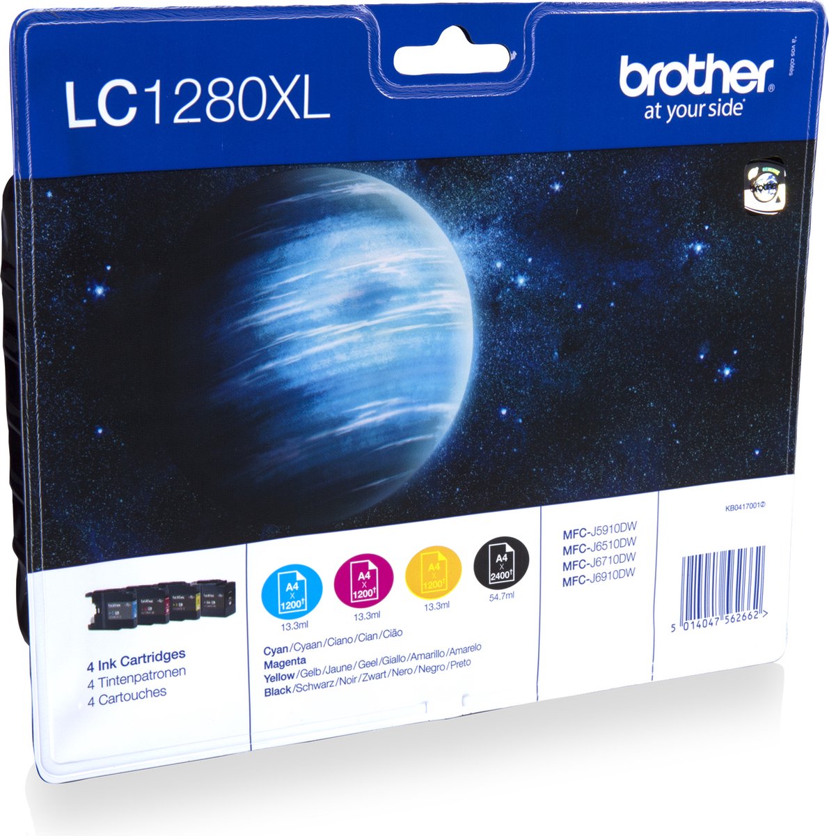 Brother LC-1280 XL Value-Pack BK/C/M/Y