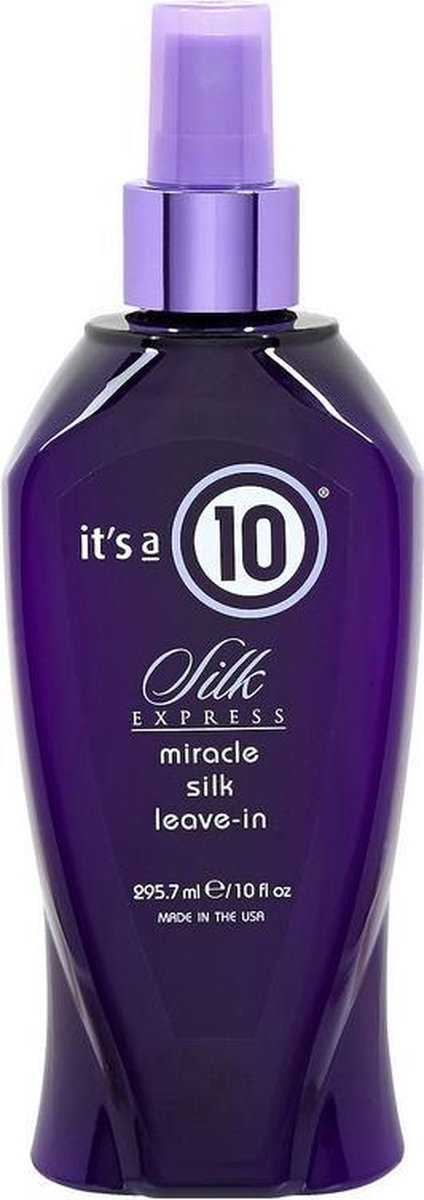 It's a 10 Silk Express Miracle Silk Leave-In Unisex Non-professional hair conditioner 295ml