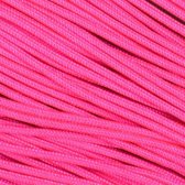 Paracord 550 Glossy Hot pink - Type 3 - 15 meter - #13