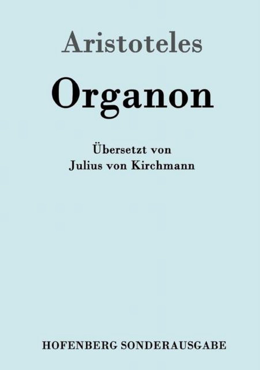Omslag van Organon