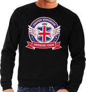 Zwarte Engeland drinking team sweater heren XL