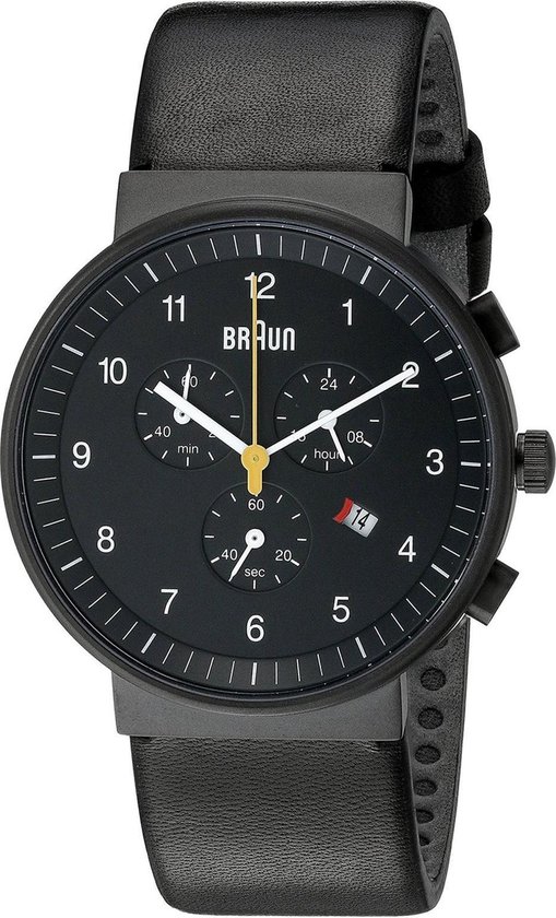 Braun classic gent crono BN0035BKBKG Man Quartz horloge | bol.com
