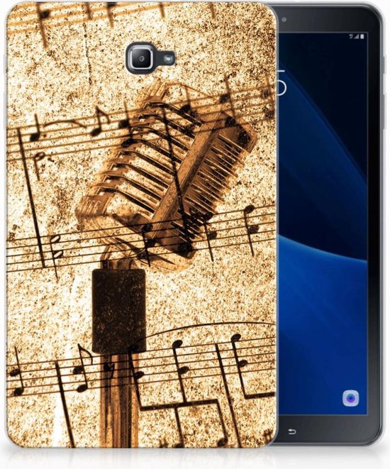 Samsung Galaxy Tab A 10.1 Tablet Siliconen hoes Bladmuziek