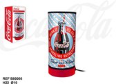 Coca Cola verlichting tafellamp cilinder vorm