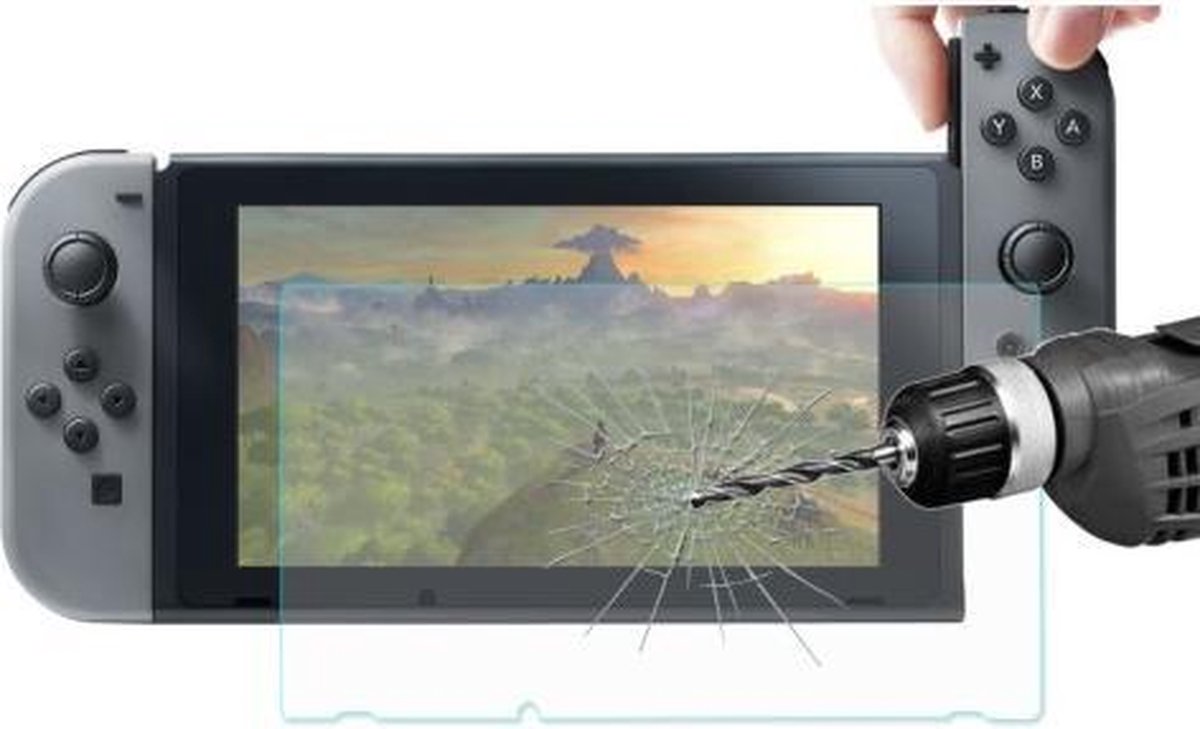 0.33 mm Tempered Glass 9H Screen protector – Scherm beschermer – Gehard glas extra sterk - Geschikt voor Nintendo Switch