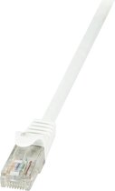 LogiLink CP2071U RJ45 Netwerkkabel, patchkabel CAT 6 U/UTP 5.00 m Wit Snagless 1 stuk(s)