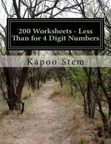 200 Worksheets - Less Than for 4 Digit Numbers