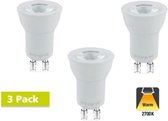 Pack de 3 spots Integral LED GU10 35mm 3,4 watts blanc chaud extra 2700K non dimmable
