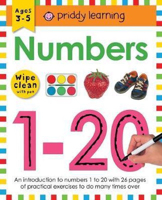 Wipe Clean Workbook Numbers 120, Roger Priddy 9781783416042 Boeken