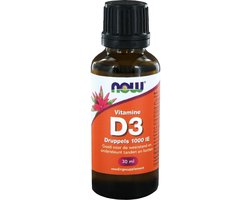 NOW Foods Vitamine D-3 druppels 1000 IE (30 ml)