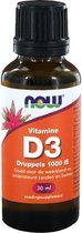Vitamine D-3 druppels 1000 IE (30 ml) - Now Foods