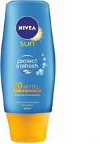 NIVEA SUN Zonnebrand - Protect & Refresh Zonnemelk - SPF 20 -200 ml