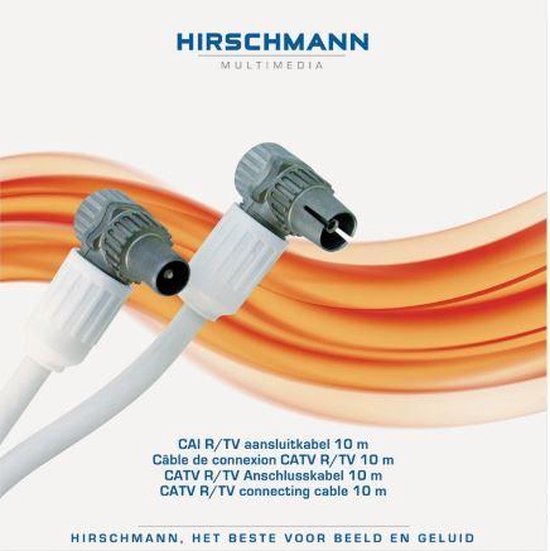 Regeneratief Gelukkig is dat Azië Hirschmann FEKAB - Coax Kabel - 10 meter | bol.com