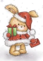 Wild Rose Studios A7 stempel set Christmas Bunny  CL511