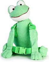 Kindertuigje Kikkertje - Harness Buddy kindertuigje - Knuffel rugzakje met looplijn - Polstuigje - Tuigje Kind