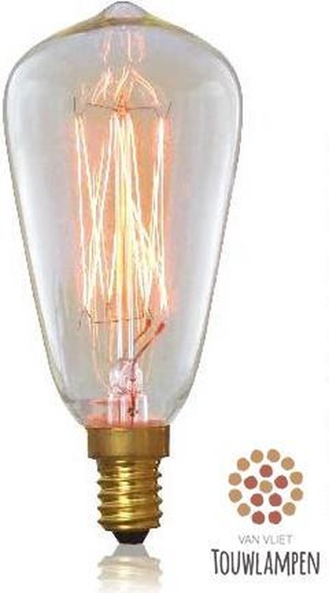E14 Kooldraadlamp Edison Gloeilamp Kleine Fitting |