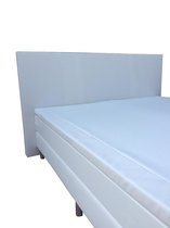 Slaaploods.nl Anda - Boxspring inclusief matras - 80x210 cm - Kunstleer - Wit