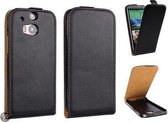 HTC one 2 M8 zwart flip tasje hoesje wallet cover