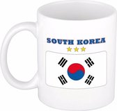 Beker / mok met de Zuid Koreaanse vlag - 300 ml keramiek - Zuid Korea