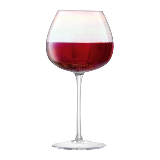 Fraude gekruld Bakkerij L.S.A. Pearl Wijnglazen Rode Wijn - 460 ml - Set van 4 Stuks - Parelmoer |  bol.com