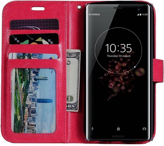Sony xperia XA2 PLUS portemonnee hoesje - Roze | bol.com