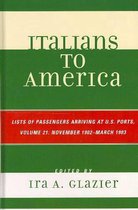 Italians to America, Volume 21