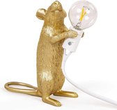 Seletti- Mouse Lamp - tafellamp  Standing- goud