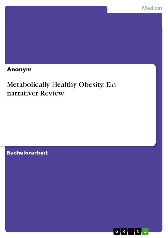 Metabolically Healthy Obesity. Ein narrativer Review - cover