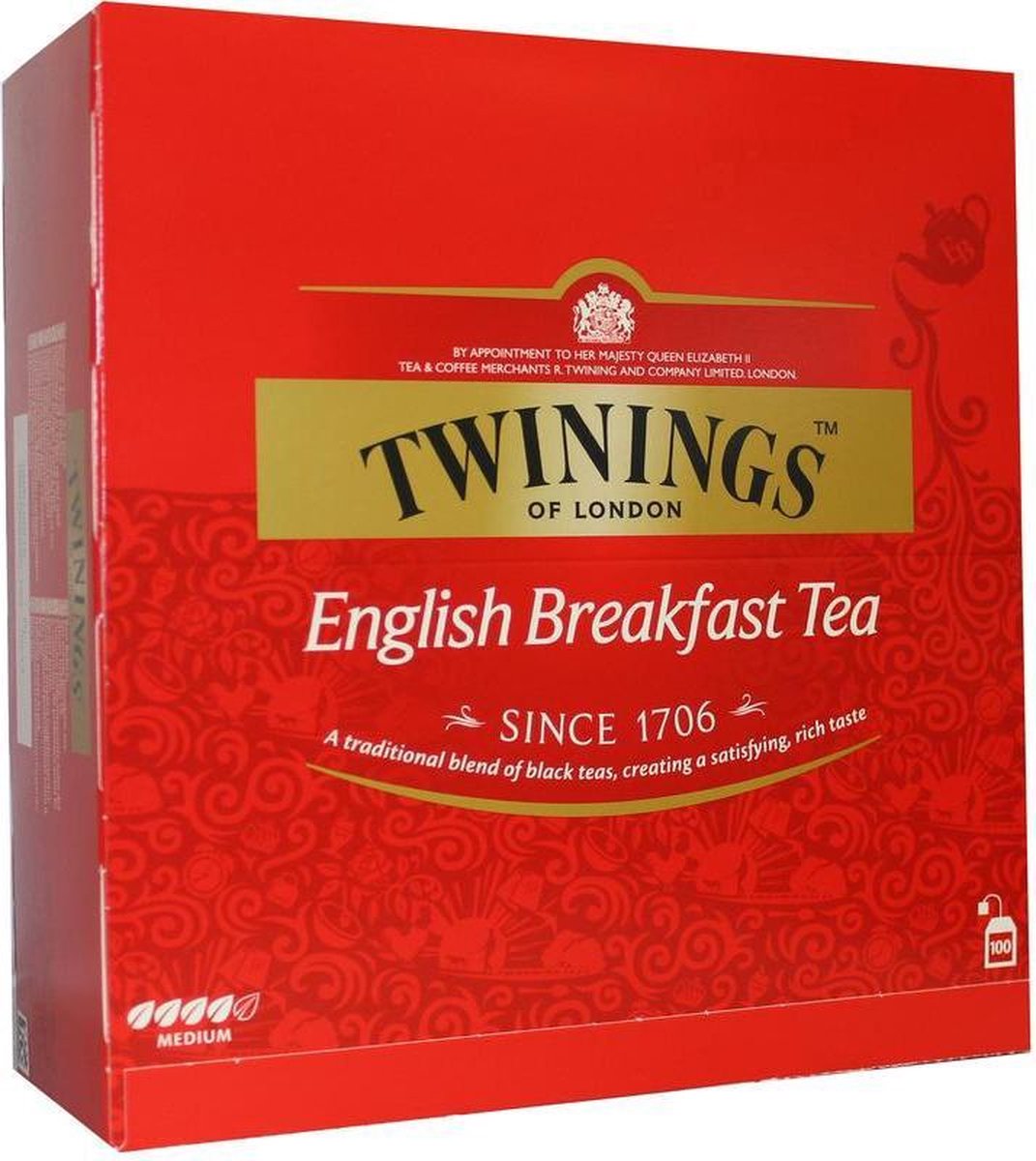 Twinings English breakfast envelop 100 stuks