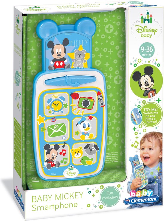 kloof mate Nat Smartphone Mickey Mouse baby Clementoni | bol.com