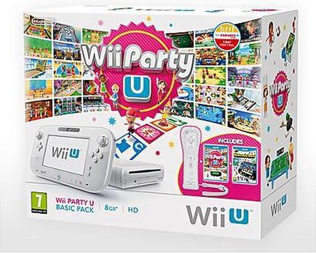 actie Meenemen schraper Wii U Basic Pack White 8Gb Wii U Party | bol.com