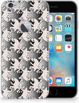 Geschikt voor iPhone 6 Plus | 6s Plus Uniek TPU Hoesje Salamander Grey