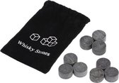 Whiskey stones rond 18mm |Whiskey stenen| Whiskey ijsblokjes set van 9 stuks | Whiskey on the rocks | Wijn / Champagne koeler maken zonder dat de smaak verloren gaat