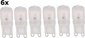 6 Stuks - Mini G9 5W Koud Wit Milky SMD2835 LED Lamp - Dimbaar