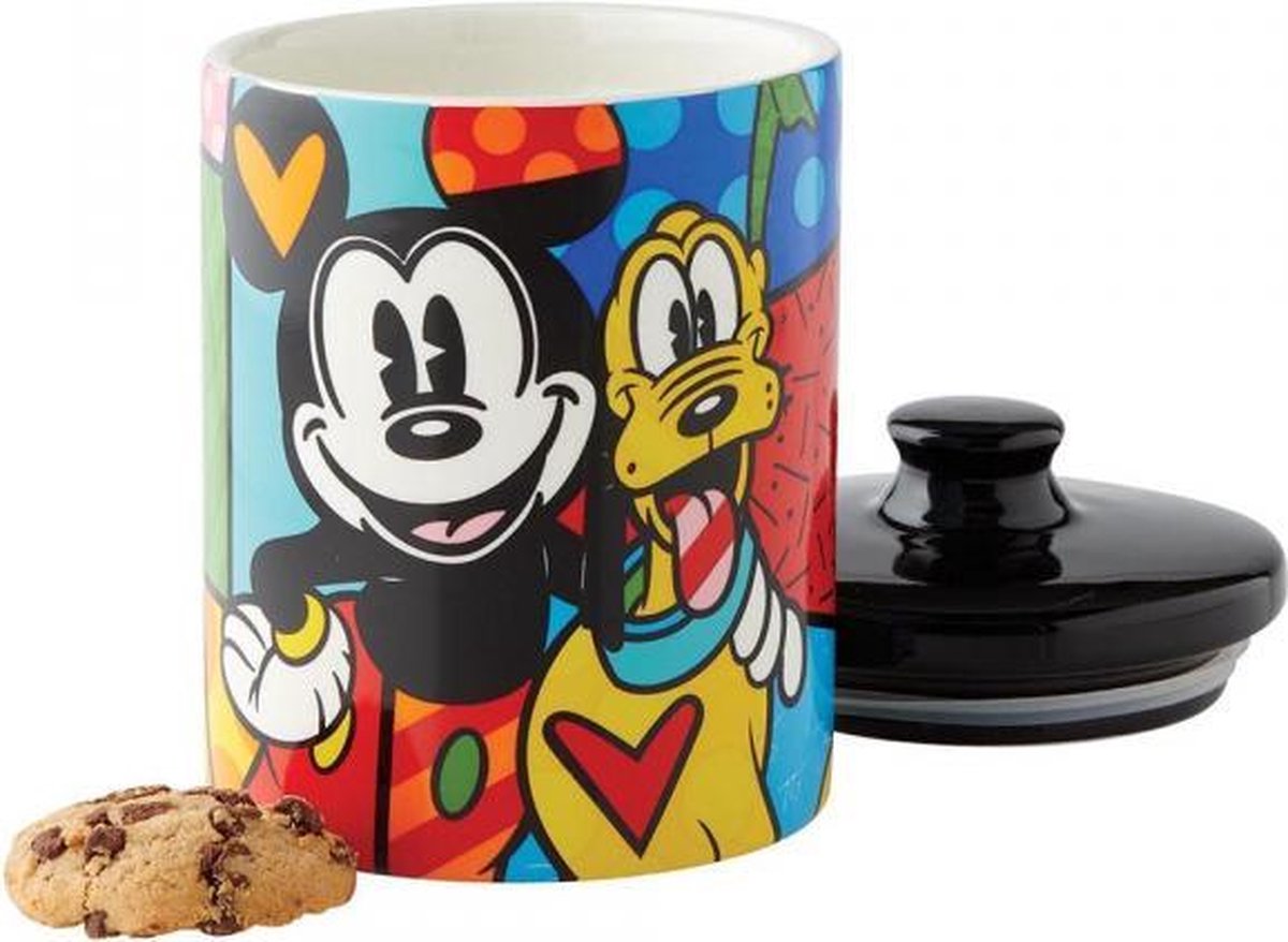 Disney servies - Britto collectie - Mickey & Pluto Cookie Jar Small - Koekjespot - Voorraadpot