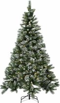 Luxueuze kunstkerstboom 210x130cm | Argos Home 7ft Voorverlichte sneeuw getipte kerstboom