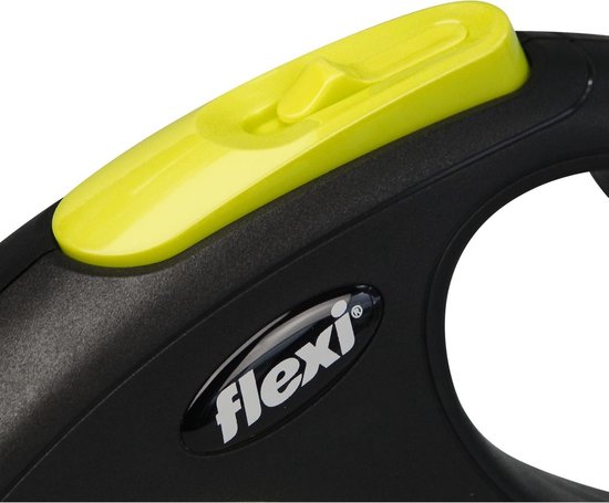 Flexi New Neon - Rollijn Hondenriem - S - 5 Meter - Tape - <15 kg - Flexi