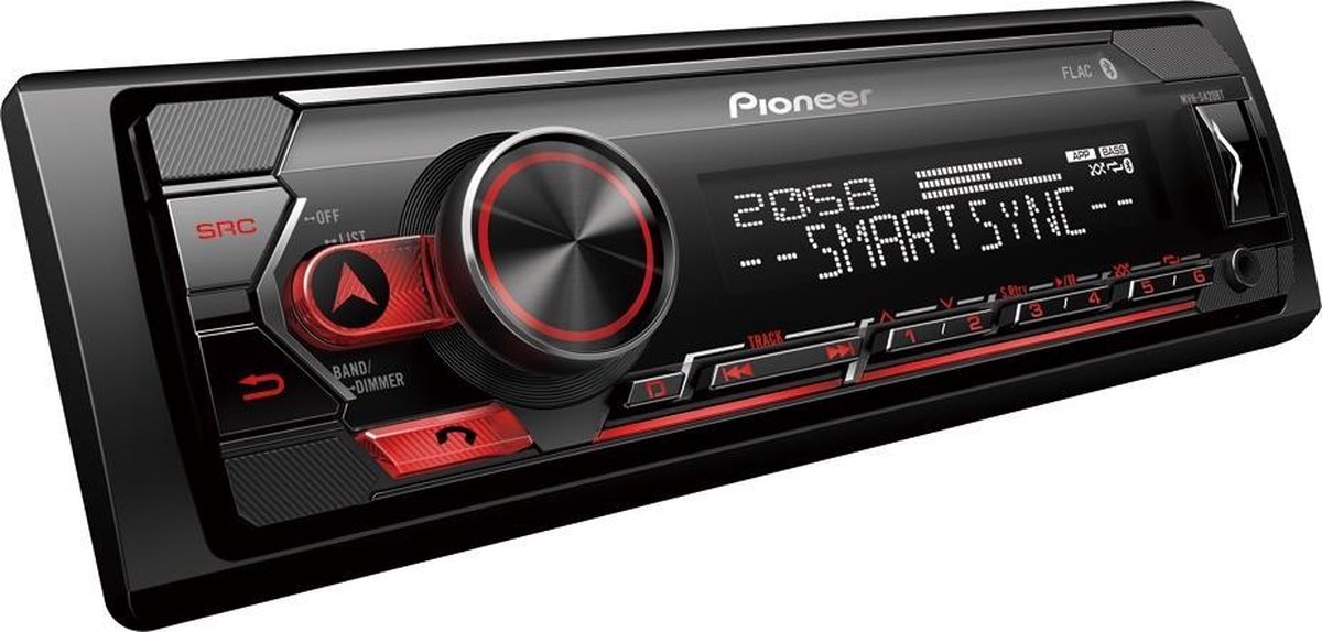 Pioneer MVH-S420BT Autoradio Enkel din Rood-USB-Bluetooth - 4 x 50 W – foto 2