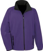 Senvi Sports Softshell Jas Unisex - Kleur Paars/Zwart - Maat L